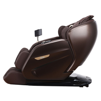 Fauteuil de massage électrique de luxe Zhou Qi Shiatsu à pétrissage, zéro gravité, vibrant, 3D, pour le corps entier, avec rouleau pour les pieds, pour usage domestique