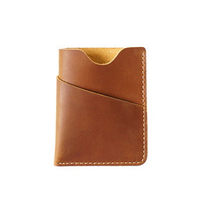 AIGUONIU Portabiglietti da Visita Minimalista da <span class=keywords><strong>Uomo</strong></span> <span class=keywords><strong>in</strong></span> Vera <span class=keywords><strong>Pelle</strong></span> Crazy Horse Personalizzato Portafoglio per Carte di Credito - Product Image 2