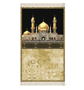 Chất lượng cao hồi giáo cầu nguyện Thảm hồi giáo Thổ Nhĩ Kỳ tua phong cách sajadah cho EID trẻ em & người lớn mềm cầu nguyện thảm - Product Image 1