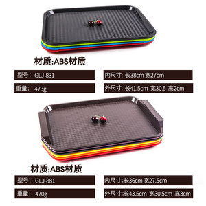 Bandejas de Servicio de Plástico Xiangyuanmei, Rectangulares y Redondas, de Color Sólido, Irrompibles, para Restaurantes de Comida Rápida, Hoteles y Servicio de Té - Product Image 4