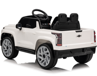 Voiture électrique pour enfants Chevrolet Silverado sous licence, télécommande 2.4G, voiture jouet 12V pour les enfants de 3 à 8 ans