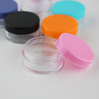 Pots cosmétiques portables en plastique sans air colorés avec couvercles 5g 10g 20g – Pots vides en plastique pour crème
