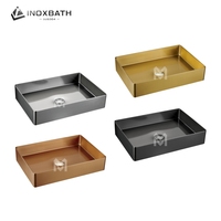 Lavabo de Pedestal Único de Acero Inoxidable 304 con Diseño Moderno Personalizado y Desagüe