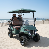 Offre Spéciale – Kart Électrique Tout-Terrain Homologué Route Noir avec Batterie Lithium 72V – Voiturette de Golf Électrique 4 ou 6 Places