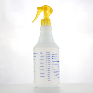 Bouteilles pulvérisatrices en <span class=keywords><strong>plastique</strong></span> HDPE PP de 1000 ml (32 oz) avec buse réglable personnalisée, bouteille pulvérisatrice en <span class=keywords><strong>plastique</strong></span> de 1 litre avec échelle de capacité en relief - Product Image 6