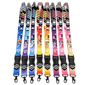 Lanière personnalisée en polyester vierge pour sublimation, avec crochet, écologique, légère, sérigraphiée - Product Image 3