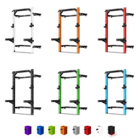 Rack de musculation mural pliable en métal pour squats, banc de musculation, type portique, pliable, multifonctionnel, pour entraînement à domicile