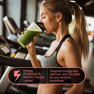 Soutient l'énergie et la résistance : Poudre de spiruline, protéine naturelle issue d'algues, poudre nutritive pour les soins antioxydants et immunitaires - Product Image 4