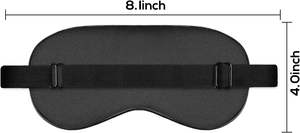 Masque de sommeil en satin doux avec sangle élastique, cache-yeux en soie pour le voyage - Product Image 3