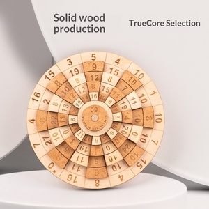 <span class=keywords><strong>Puzzle</strong></span> 3D en bois 50 pièces, jouet éducatif de niveau 10 à mécanisme rotatif, défi cérébral de difficulté élevée, 12,7 cm x 12,7 cm x 2 cm - Product Image 2