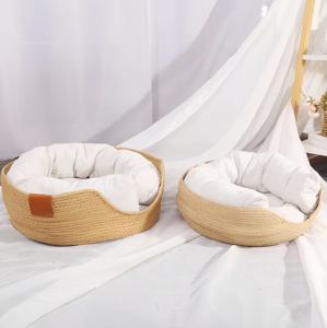 Cama Ortopédica de Felpa para Mascotas con Patrón Sólido, Calmante y Anti-Ansiedad, Lavable, Hexagonal, para Gatos Pequeños, Mejora en Invierno - Product Image 5