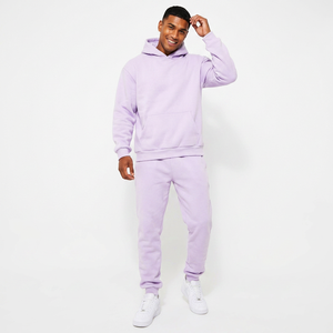 Ensemble de survêtement unisexe 2 pièces en molleton de coton délavé à l'acide, col rond, personnalisable, pour homme et femme, streetwear d'hiver - Product Image 1