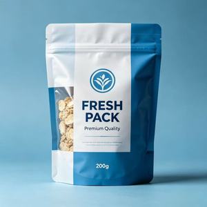 Bolsas <span class=keywords><strong>de</strong></span> Plástico Doypack Personalizadas para <span class=keywords><strong>Alimentos</strong></span>, Impresión por Grabado, 120g 200g, Bolsa con Cierre Ziplock, Empaque Vertical para <span class=keywords><strong>Alimentos</strong></span> - Product Image 1