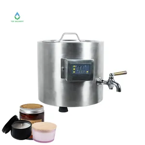 Máquina de derreter cera de abelha, máquina de derreter com bico 10l até 110c vela/sabão, fabricação de caldeira, temperatura precisa, maquina de fusão cera