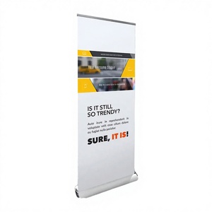Portable Aluminum Retractable Roll Up <b>Banner</b> Stand with Carry Bag for Promotional Display - Product Image 6