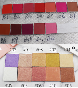 พาเลทบลัชออนแต่งหน้าแบบกำหนดเอง แบรนด์ส่วนตัว ไม่มีโลโก้ DIY บลัชออน ไฮไลท์เตอร์ คอนทัวร์ บรอนเซอร์ พาเลทบลัชออนวีแกนแบบฝุ่น กันน้ำ - Product Image 4