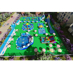 Tianxu para Aqua Inflable Metal Ground Water Park Combo <span class=keywords><strong>Piscina</strong></span> temática de vacaciones de verano con tobogán divertido para entretenimiento terrestre - Product Image 2