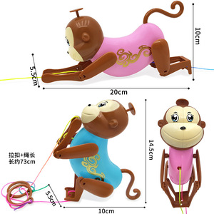 Jouet singe grimpeur à cordes avec son musical pour enfants de 7 à 14 ans, unisexe, en forme d'animal, pour jeu d'intérieur - Product Image 3