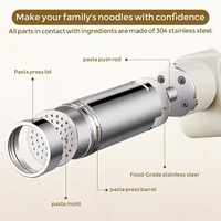 Machine à pâtes automatique sans fil 5 en 1, presse à pâtes portative avec système de réglage par tige pour la cuisine à domicile