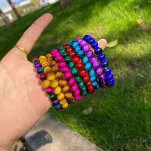 Großhandel Perlenbesetztes Künstliches Kristallarmband zur Anziehung von Liebe und Glück Tigerauge Naturstein-Armbänder als Geschenk - Product Image 4