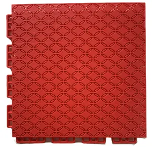 Colorful pp interlocking floor plastic gym floor tile heavy duty warehouse tile slab floor for garage