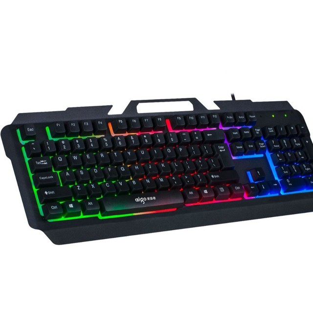 Aigo W927a Wired Usb Full Size Keyboard With Rgb Backlight Gaming Keyboard