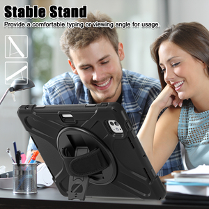 Gồ ghề máy tính bảng bao gồm các trường hợp cho <span class=keywords><strong>iPad</strong></span> Mini 1 <span class=keywords><strong>2</strong></span> <span class=keywords><strong>3</strong></span> <span class=keywords><strong>4</strong></span> 5 6 nhiệm vụ nặng nề chống sốc xoay chân đế tay dây đeo vai Bìa - Product Image 6