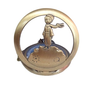 <span class=keywords><strong>Montre</strong></span> de poche rétro en bronze avec chaîne pendentif, quartz, petit prince, boîtier de <span class=keywords><strong>montre</strong></span> 47 mm, <span class=keywords><strong>montre</strong></span> de poche creuse - Product Image 4