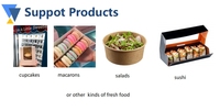 Distributeur automatique de produits frais multifonctionnel : cupcakes, sandwichs, sushis et macarons, service automatique pour les lieux commerciaux