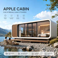 Prix direct usine : Module de bureau intelligent, Maison capsule, Bureau mobile pour jardin et domicile, Maison modulaire préfabriquée, Conception mobile, Cabine Apple