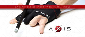 Cuetec AXIS Three-Finger Billiards <b>Pool</b> Glove, Left Bridge Hand, Large Size, Gray, Nylon Water Resistant Portable <b>Pool</b> Shooting - Product Image 3