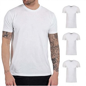 เสื้อยืดคอกลม OEM คุณภาพสูง สกรีนโลโก้แบรนด์ของคุณเอง ผ้าโพลีเอสเตอร์ 100% เสื้อเปล่าสำหรับผู้ชาย สวมใส่สบายๆ - Product Image 2