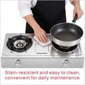 Двухконфорочная варочная панель из нержавеющей стали Guangdong, мощность 3.<span class=keywords><strong>2</strong></span>-5.4 кВт, КПД 55% для дома/отеля/автодома - Product Image 5