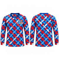 Maillot de football à manches longues pour homme en bleu sarcelle avec col en V pour les commandes d'équipes de la nouvelle saison, tenue de football pour l'approvisionnement en vêtements d'équipe