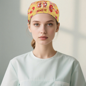 Cappello da <span class=keywords><strong>Lavoro</strong></span> con Motivo a Cuori Primaverili per Dottori e <span class=keywords><strong>Infermieri</strong></span>, Berretto Medico Unisex Regolabile per Dentisti e Cliniche Veterinarie - Product Image 4