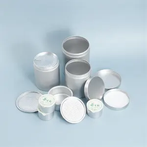 factory custom a variety of capacity easy tear jar tea coffee bean medicine double wall jar aluminum tin