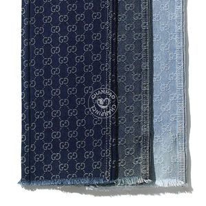 <span class=keywords><strong>Tessuto</strong></span> Denim Jacquard con Alfabeto GG, 80% Cotone, Blu, per <span class=keywords><strong>Jeans</strong></span>, 10.5 Oz, Alta Qualità, Vendita all'Ingrosso - Product Image 3