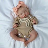 Boneka Bayi Reborn 18 Inci, Mirip Asli, Bahan Vinyl Lembut, Boneka Bayi Baru Lahir Realistis, Mainan untuk Anak, Hadiah, Grosir, Custom