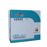 Harga Pabrik Kabel Jaringan CCA Cat6 305m/1000ft Twisted Pair 23AWG FTP LAN Bersertifikasi ISO/CE/RoHS Panjang Dapat Disesuaikan
