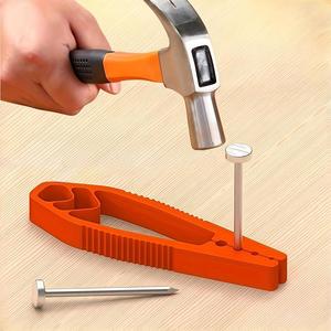 Portable Nail Fixer Tool Woodworking Nail Fixer <b>Plastic</b> <b>Sliding</b> Joint Pliers Protect Fingers for Maintenance and Woodworking - Product Image 3