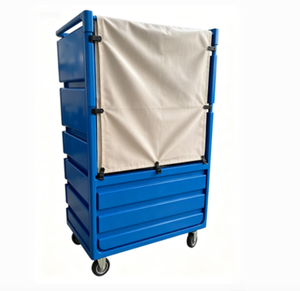 Carrito de Transporte de Plástico de Gran Capacidad de 900L, Carro de Transporte de Tela de PE para Hotel u Hospital - Product Image 3