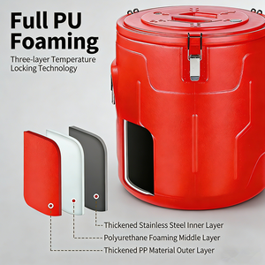 Factory Wholesale Portable Double Wall Insulated <b>Cooler</b> Food Warmer <b>Box</b> 4 Piece Set 20L-80L Stainless Steel Farmhouse Style - Product Image 3