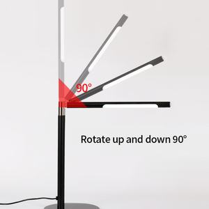 Lámpara de Escritorio Giratoria para Estudio, con Atenuación Táctil, Carga Inalámbrica Recargable, Plegable, con Cargador Inalámbrico Integrado - Product Image 6