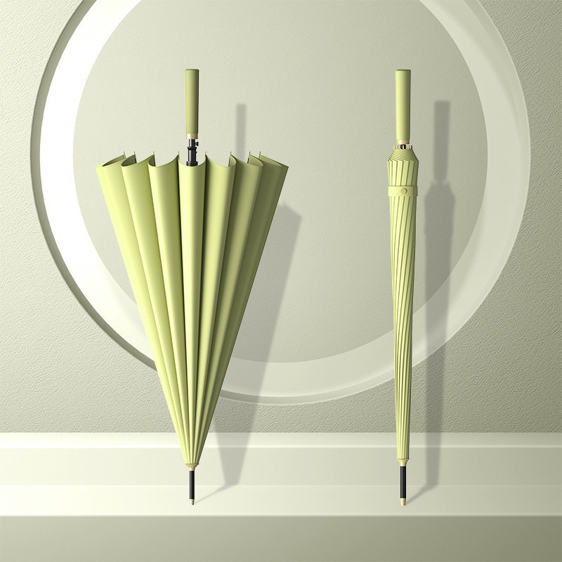 16-bone automatic matcha green leather handle-without cover