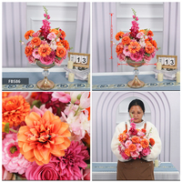 Prix de gros usine Bouquet de fleurs artificielles style vintage réaliste pour demande en mariage, mariage, Saint-Valentin, anniversaire et fiançailles