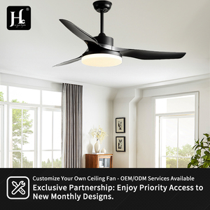 Ventilateur de plafond LED intelligent, silencieux et réglable, grand modèle 52 pouces, pour la décoration intérieure de la maison, de l'hôtel et du salon - Product Image 5