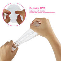Prix inférieur Portable en caoutchouc vagin Transparent masturbateur jouet manchon mâle masturbation pénis exercice sexe poche chatte pour hommes