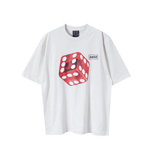 <span class=keywords><strong>เสื้อ</strong></span>ยืดสไตล์เรโทรสำหรับผู้ชายผู้หญิงคอลเล็คชั่นแขนสั้นทรงหลวมเสื้อลำลองดีไซน์โอเวอร์ไซส์ - Product Image 4