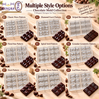 Moule à chocolat personnalisé Tangba, 6 cavités, texture élégante, barre de 40g, OEM ODM pour chocolaterie, boulangerie, pâtisserie, confiserie