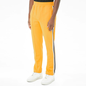 Quần Jogger 100% Polyester Có Khóa Kéo Kẻ Sọc Bên Hông LOGO Tùy Chỉnh Quần Ống Đứng Dáng Rộng Cho Nam Theo Dõi Đường Phố - Product Image 2